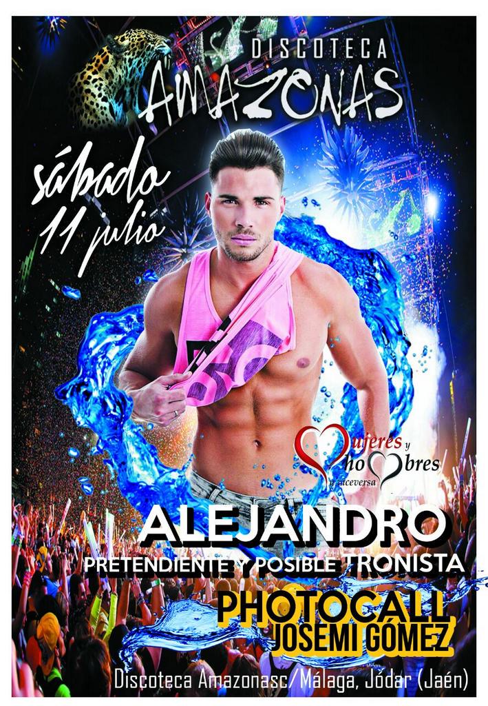 OskarMalaga's tweet photo. Este sabado estara en @DISCOTECASPUTNI el guapo ex pretendiente de steisy @Alejansnt http://t.co/ARmf8sFs1I