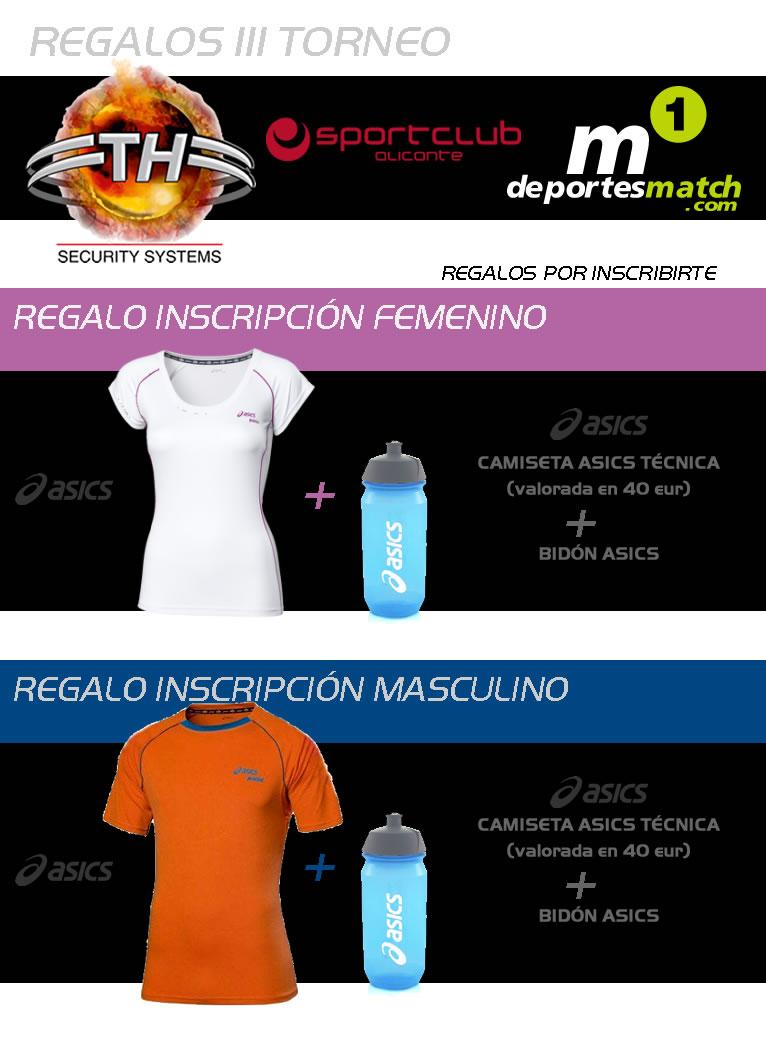 III TORNEO TH - DEPORTES MATCH. Grandes premios para ganadores y finalista. Camiseta Asics con la inscripción. #padel