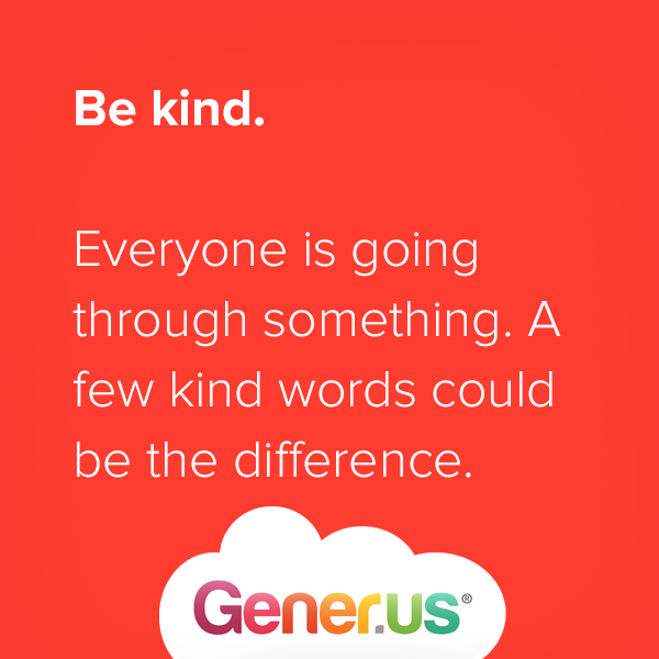 There's plenty of ways to put other people down. Let's be known for  something different...something more.