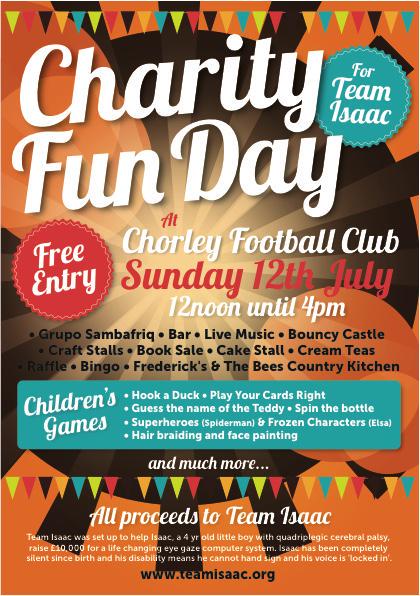TeamIsaac10K's tweet photo. @AnthonyGelling Gells its our @TeamIsaac10K http://t.co/EbuROfrm1V Funday at Chorley FC on Sunday can u give us a RT? http://t.co/mgUkn3lRqC