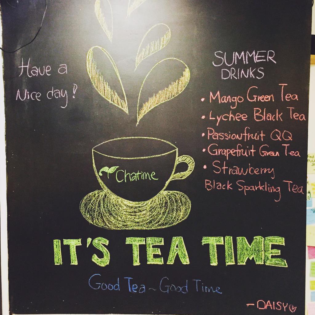 ChatimeBoston's tweet photo. It's tea time now #hightea #teatime #chatime #GoodTeaGoodTime http://t.co/Us1FqYqBn3