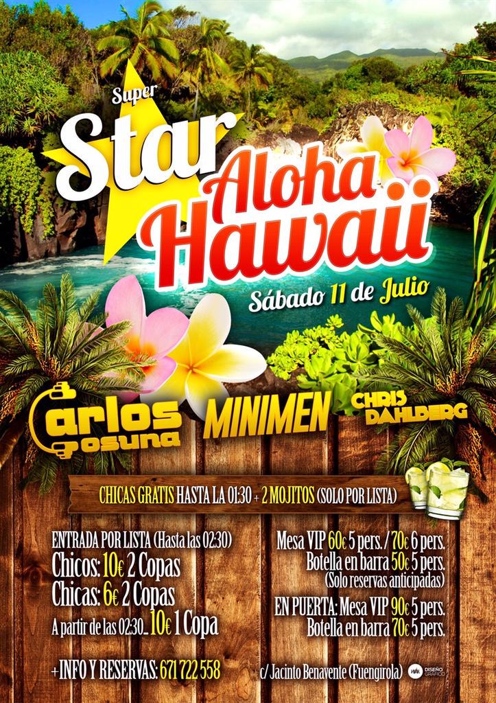 Night_superstar's tweet photo. Sábado 11 #AlohaHawaii 

••Apúntate a lista aprovecha las ofertas
••Reservados VIP desde 50e
••Regalos Hawaianos http://t.co/XrFgdRXpge