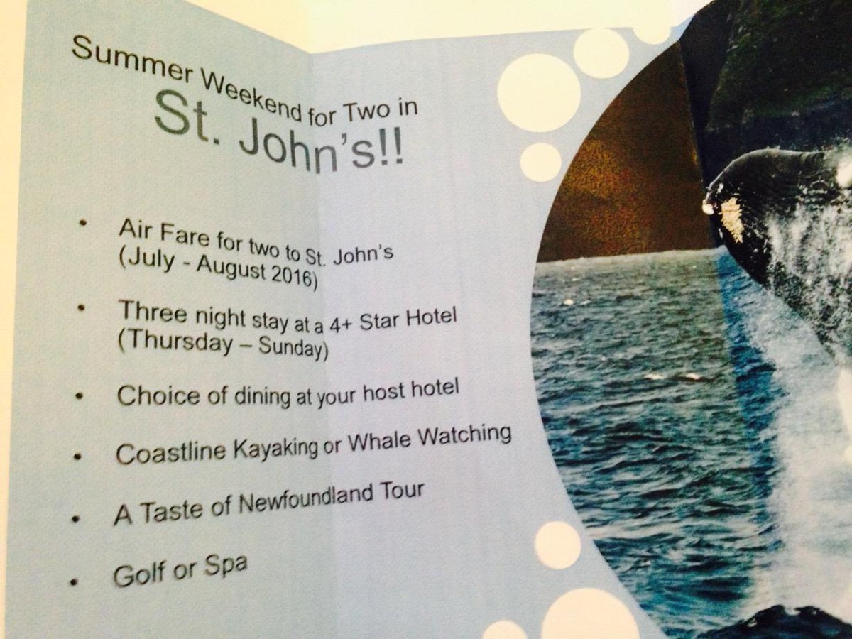 gillesrlatour's tweet photo. OMG! I won the trip to St.John's Thank you Destination St. John's @KCameronNL #csaess15 http://t.co/lEX8rDNcnD