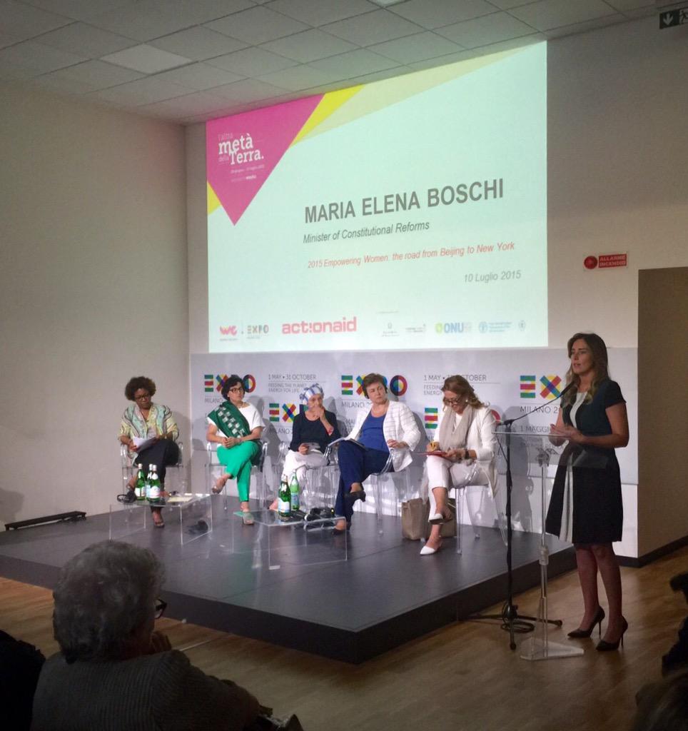 A #womenforexpo per parlare dei diritti delle donne nel mondo. #Expo è anche questo