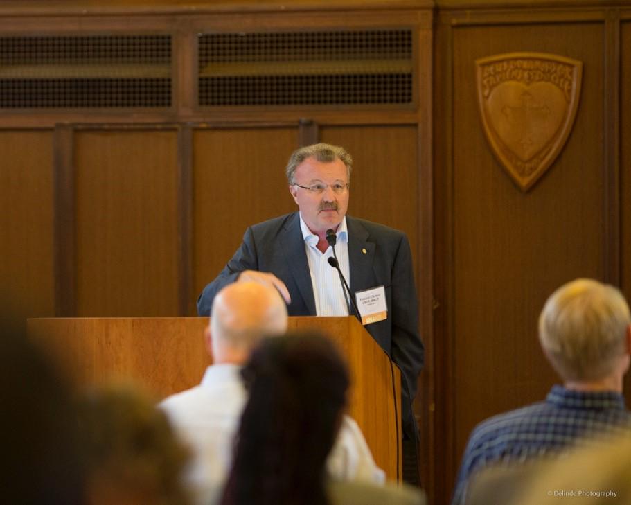 DRI_Intl's tweet photo. .@Chevron Crisis Management Advisor Ed Clayton presents at the #DRIConference at @DominicanU http://t.co/TPj3XBdFnn