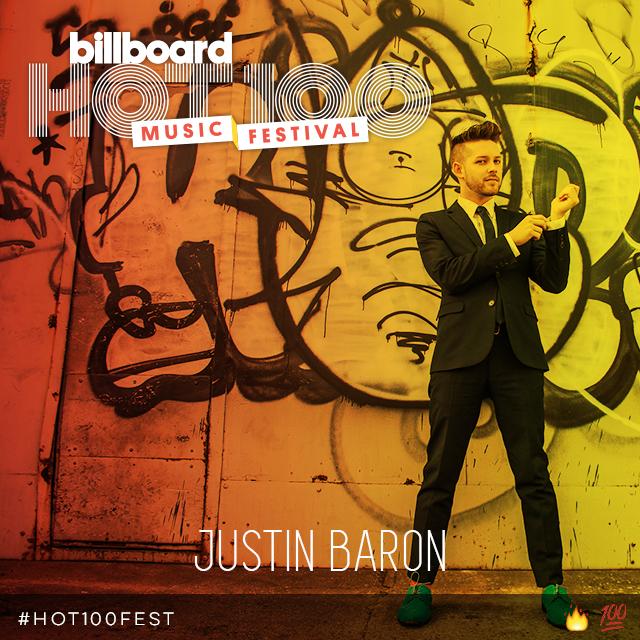 billboard's tweet photo. RT if you're seeing @ItsJustinBaron &amp; @MainAttrakionz at #Hot100Fest on Aug. 22 &amp; 23! http://t.co/QWMdK4lcPB 🔥💯 http://t.co/ZFGxjtgGax