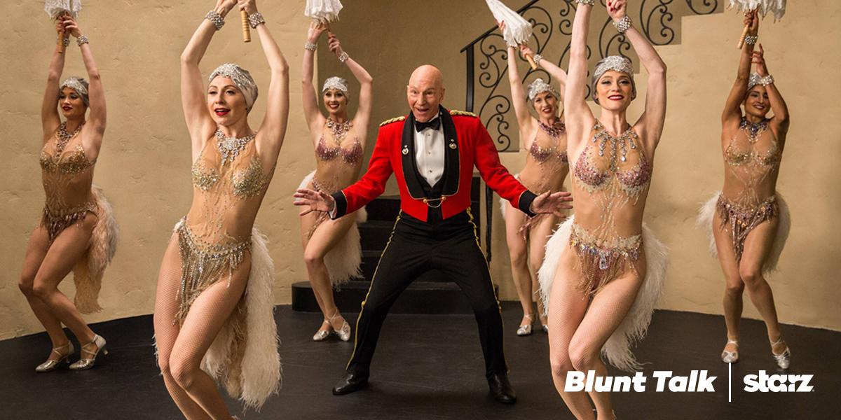 BluntTalk_STARZ's tweet image. Patrick Stewart: “I did things on camera for Blunt Talk that I would never do in a locked room alone.” FOLLOW to see.