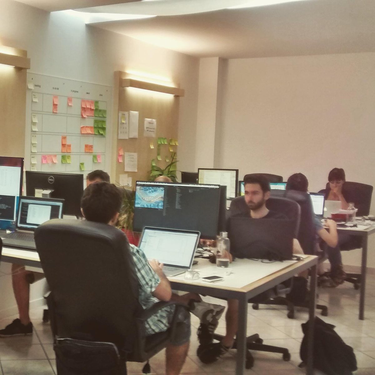 MobileEveryday's tweet photo. RT @redBitgames: It's #friday and we're developing! (as always) #gamedev #indiedev #office http://t.co/cPSuxRwdlw
