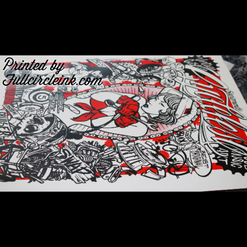 _fullcircleink's tweet photo. Screen printing posters leaves a very unique impression on your audience. http://t.co/aQRTDzSz7g
