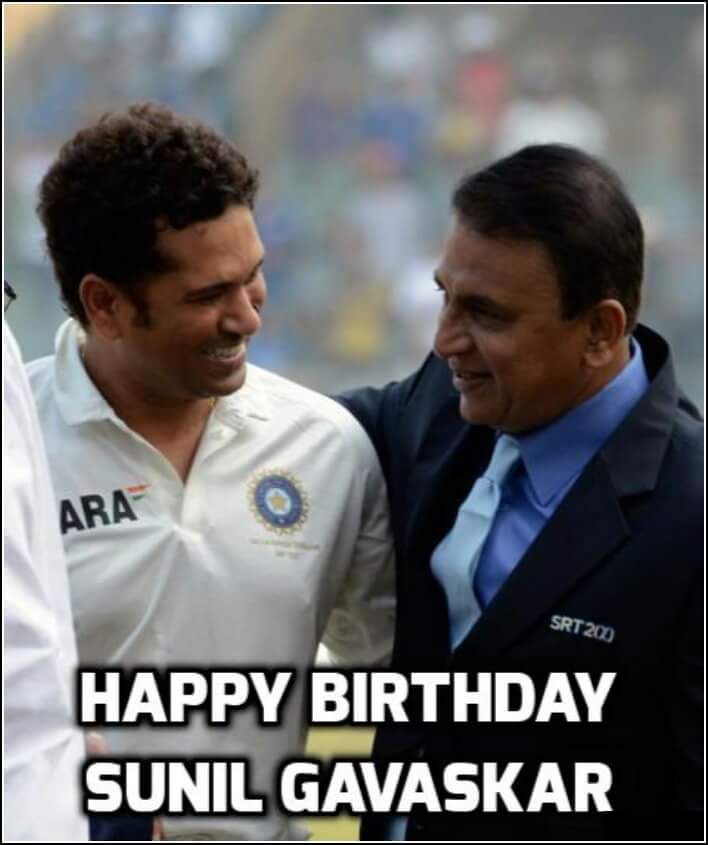 Happy birthday to the shri Sunil Gavaskar!!!!!! 