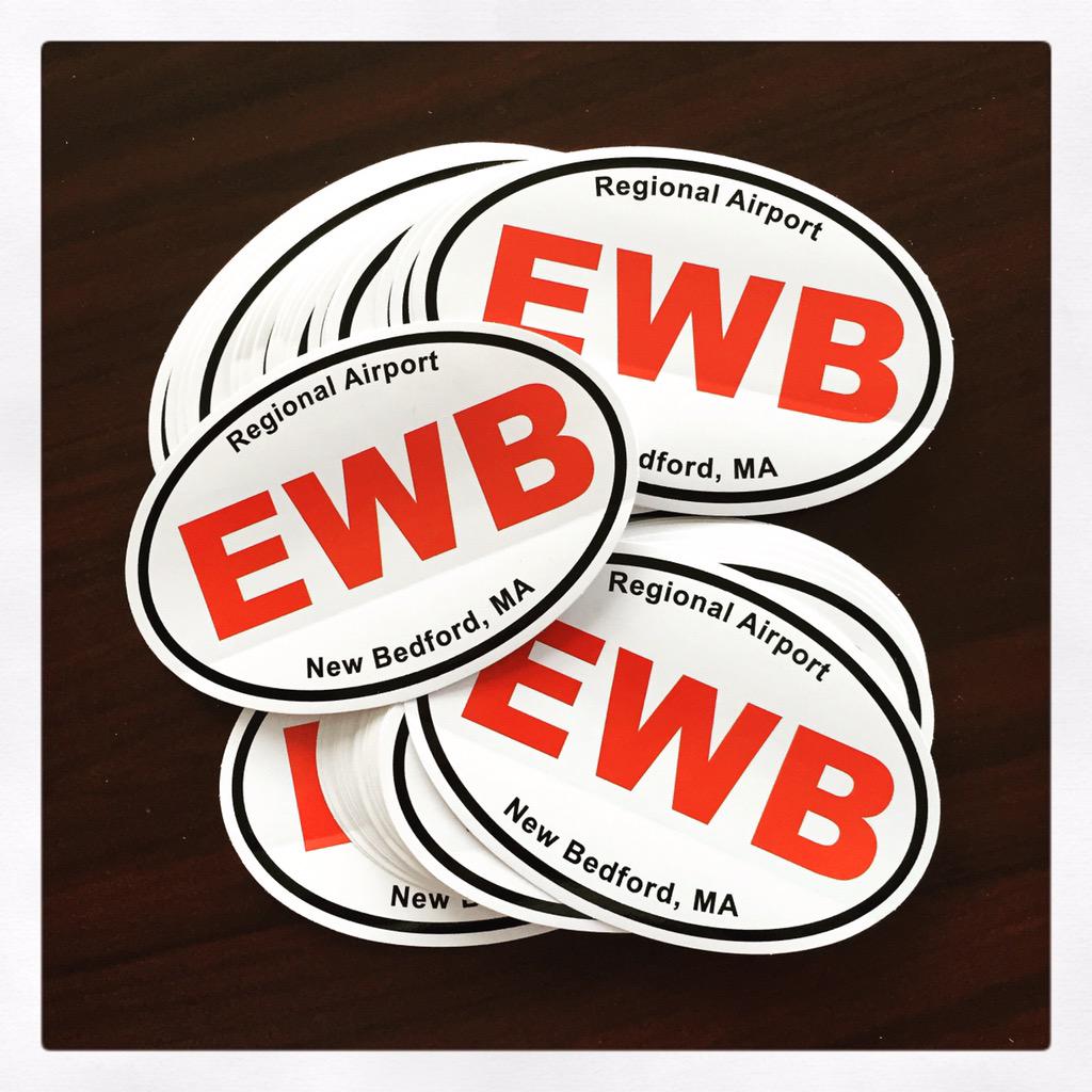Our new EWB stickers are available at the admin office and all 3 of our great FBO's: Colonial, NorEast &amp; Sandpiper!