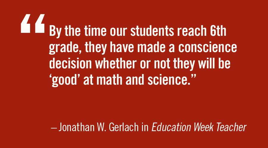 EdWeekTeacher's tweet image. STEM culture cannot begin halfway through a student’s educational career. | Jonathan Gerlach: edweek.org/tm/articles/20…