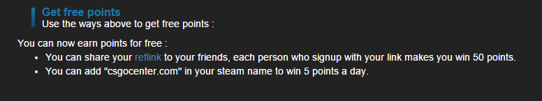 CSGOCenter's tweet image. You can now earn points adding "csgocenter.com" to your name !