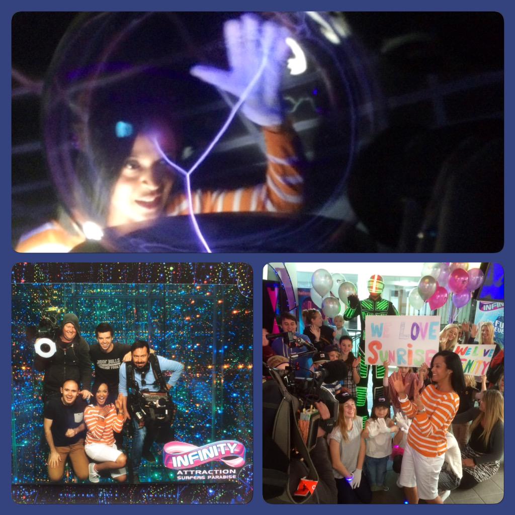 Thanks <a href="/INFINITYsurfers/">Infinity Attraction</a> for a mind bending morning. It's been a great week on the Gold Coast! <a href="/sunriseon7/">Sunrise</a> #visitQLD