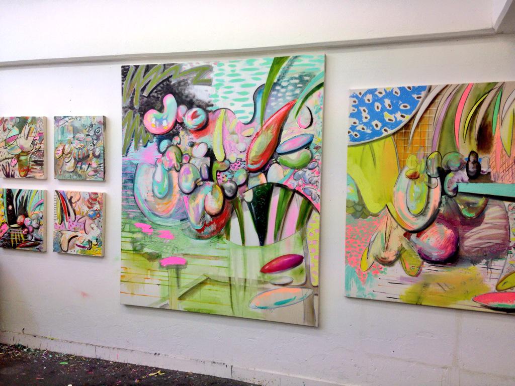 JamesPetrucci1's tweet photo. Brilliant paintings by @benjamie at Turps Banana Exhibition @Turpstudio15 @TurpsBananaMag #painting #art #benjamie http://t.co/STUi54cEKc