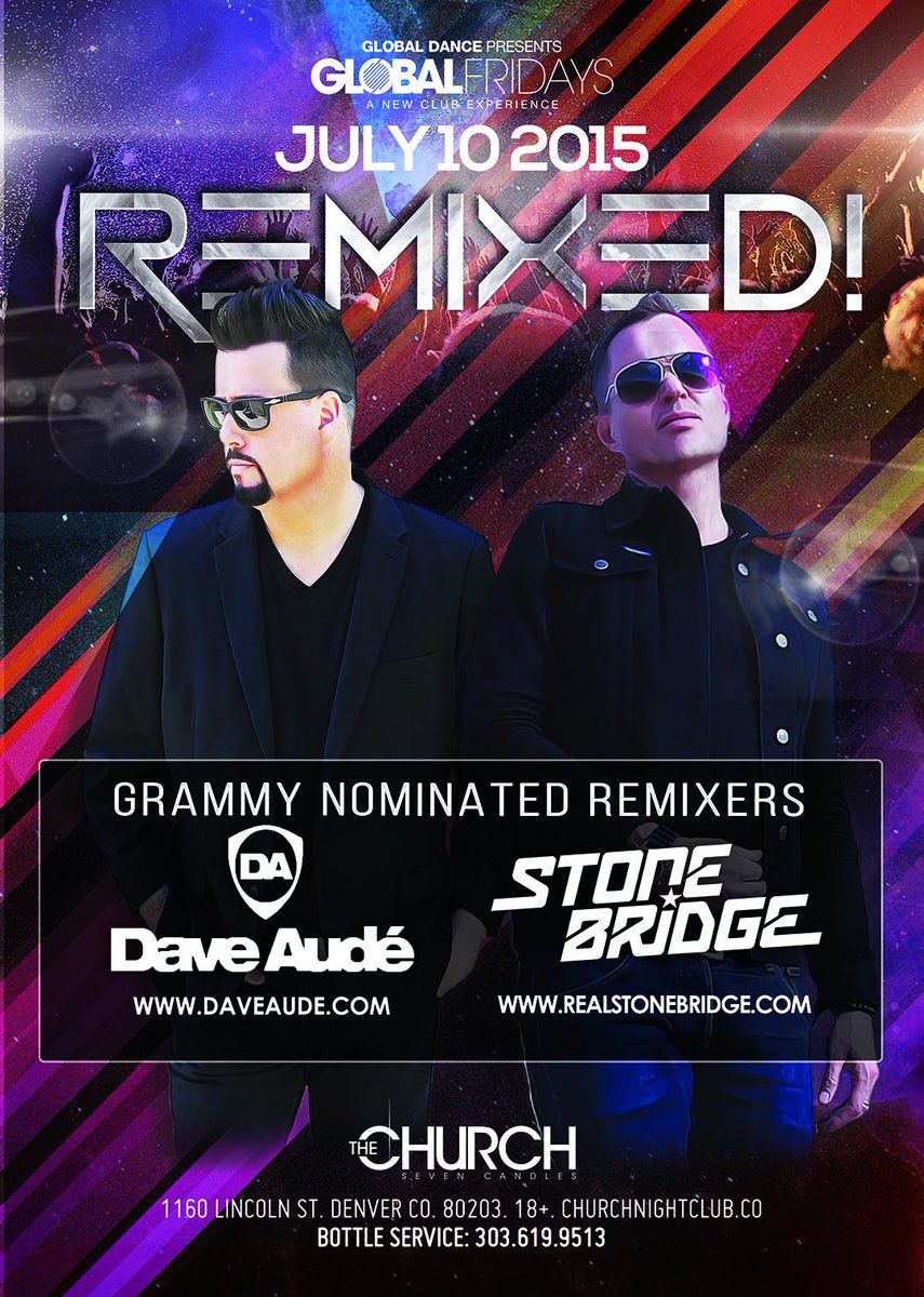 atlargebookings's tweet photo. 2nite #RemixedTour @daveaude @RealStoneBridge​ @triaddragons @ChurchNightClub #Denver
#djagent #DaveAude #StoneBridge http://t.co/HZLFpMNfFd