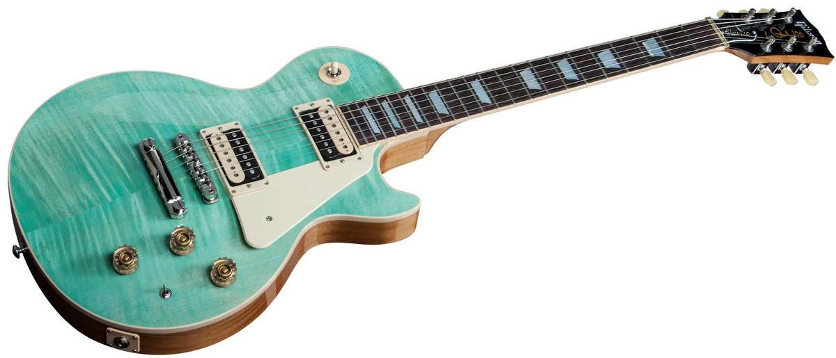 gibsonguitar's tweet photo. #LesPaul Classic 2015 (Seafoam Green) 15 dB Turbo Boost, G FORCE™, 57Classic/Super57 pickups http://t.co/860rMHMWYe http://t.co/UfLRwch0xM