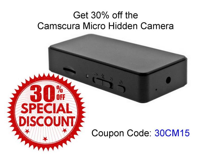 SocialShift's tweet image. Get 30% off the Camscura Micro #Spy #HiddenCamera! Use Coupon Code: 30CM15 - dlvr.it/BTnlXW