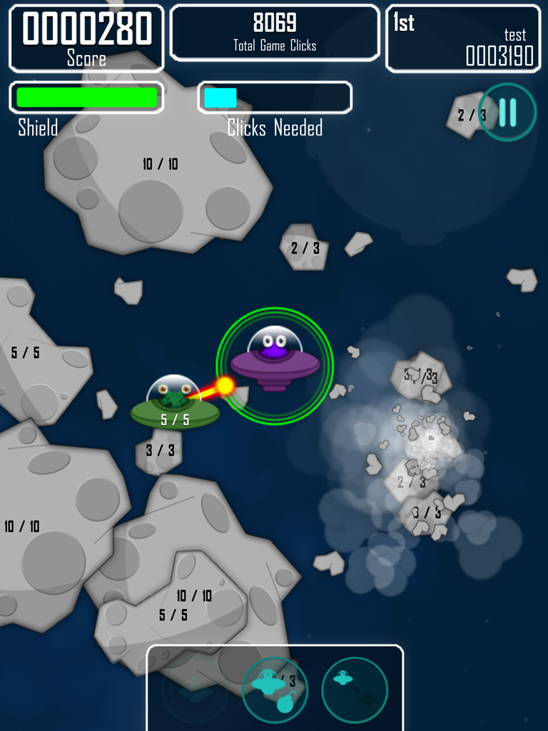 Khafra9999's tweet photo. Meteor Mayhem - Click the asteroids clear the waves
https://t.co/sykmFmOiwH  #indiedev #gamedev #unity3d http://t.co/dOtSUR91VD