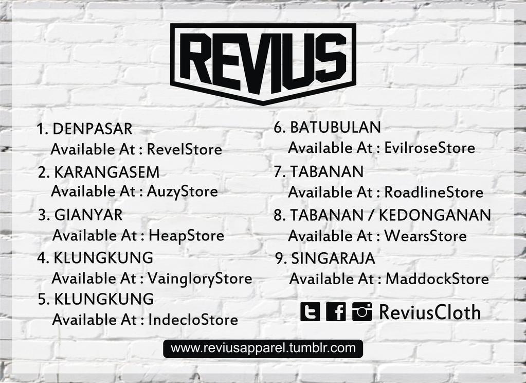 Morning Sobat  @ReviusCloth  Available at :