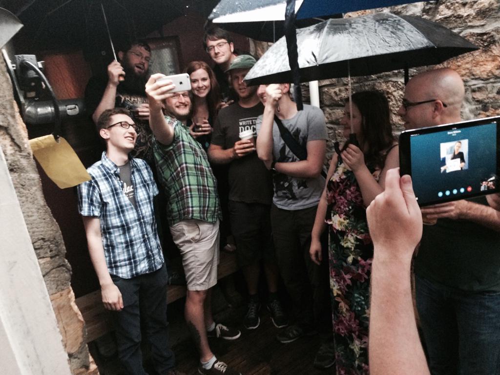 adamcanfly's tweet photo. Talking to @djangogirls in Australia from @djangobirthday #lawrence http://t.co/H0f1DVUpfy
