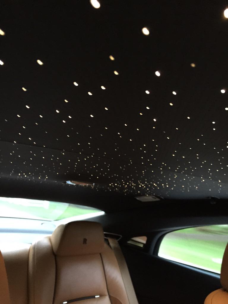 mgoldmanmotors's tweet photo. #starlight star bright, first star I see #tonight #tgif #rollsroyce #wraith #statlight roof #stars http://t.co/aPH8GJHA9r