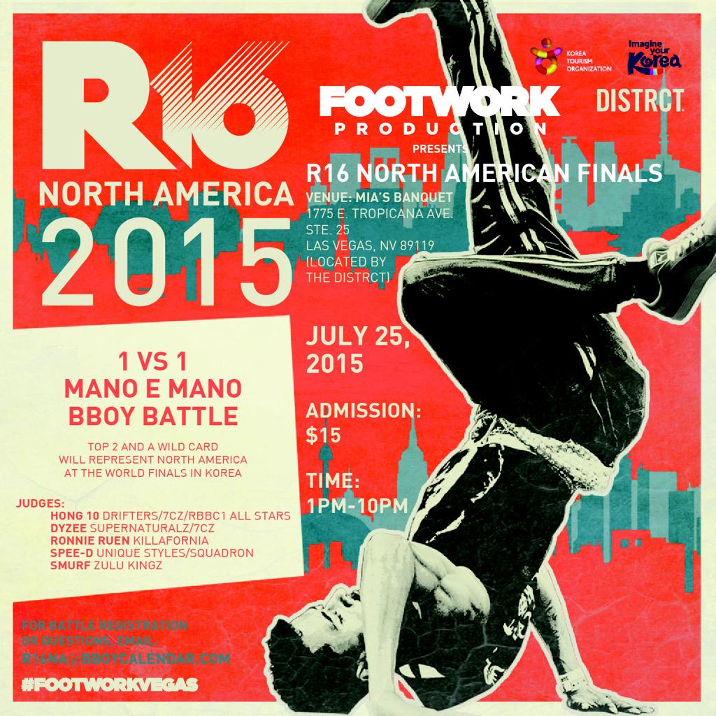 bboycalendar's tweet photo. Who's coming hungry for this 1 -vs- 1 Battle? r16 #R16usa #footworkvegas #bboy #bgirl http://t.co/6G7kTXiu5Y