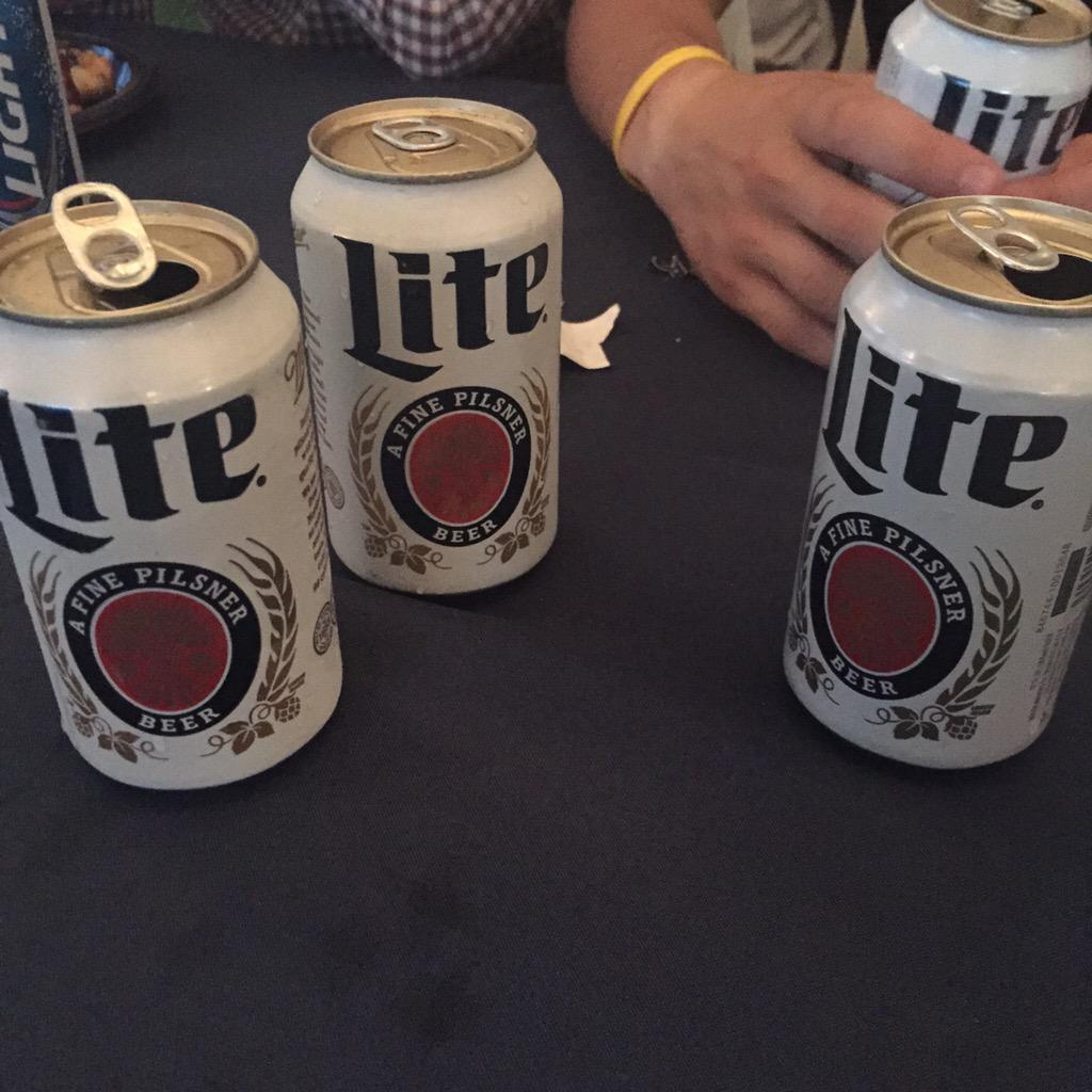 KenmoreYards's tweet photo. Took one from the @MillerLiteCrew playbook. Open bar, but you still bring your own material #PowerMove #ItsMillerTime http://t.co/ro1EIHyRNU