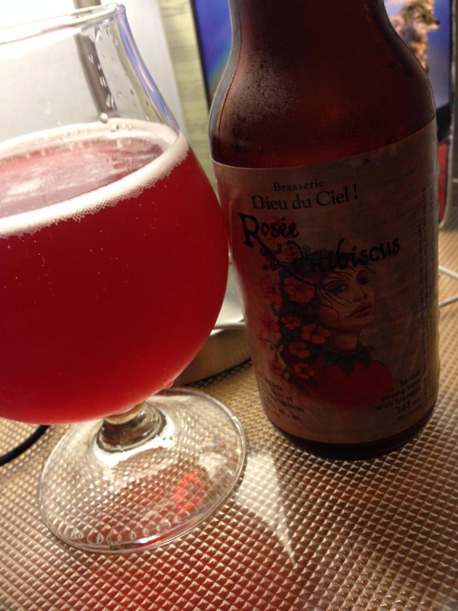 tabitrue's tweet image. Une belle bière pour une nuit calme et humide - @brasserie_DDC = parfait #roséedhibiscus #craftbeer #fridaynight
