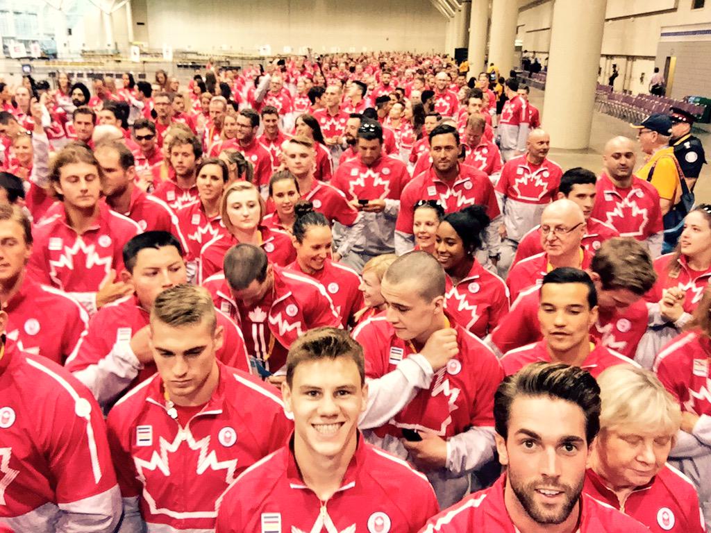 We are #OneTeam 🇨🇦 #GoCanadaGo #OpeningCeremony #OurAthletes #CIBCTeamNext
