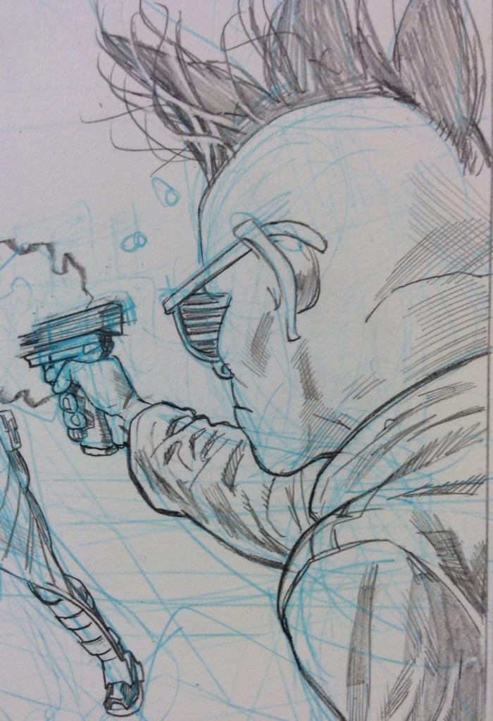 MikeHawthorne's tweet photo. Working hard to put 9 dollars worth of violence into each 3 dollar comic. #alivepool #deadpool http://t.co/tuejSBhP1x