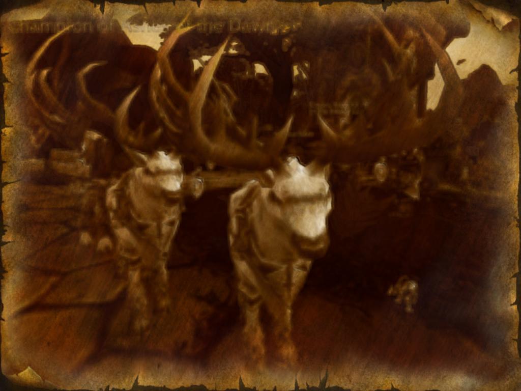 Fethas's tweet image. Two Deer and a Chibi-Hogger #Warcraft!