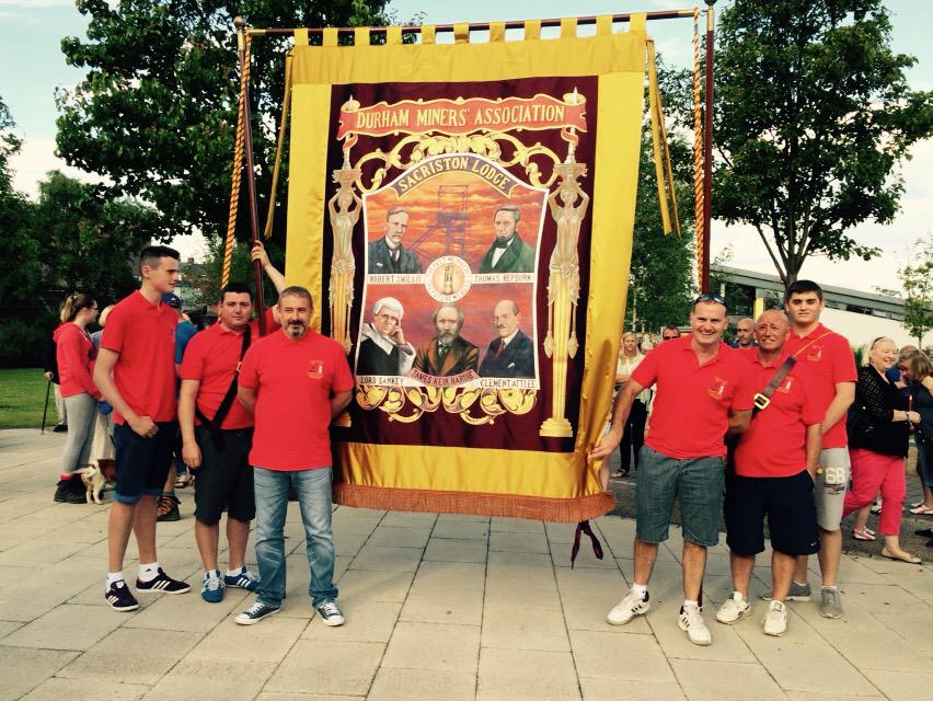 heyliddlediddle's tweet photo. New Sacriston banner @DurhamGala #Proud #SeggaRocks http://t.co/4QwAh37w8z