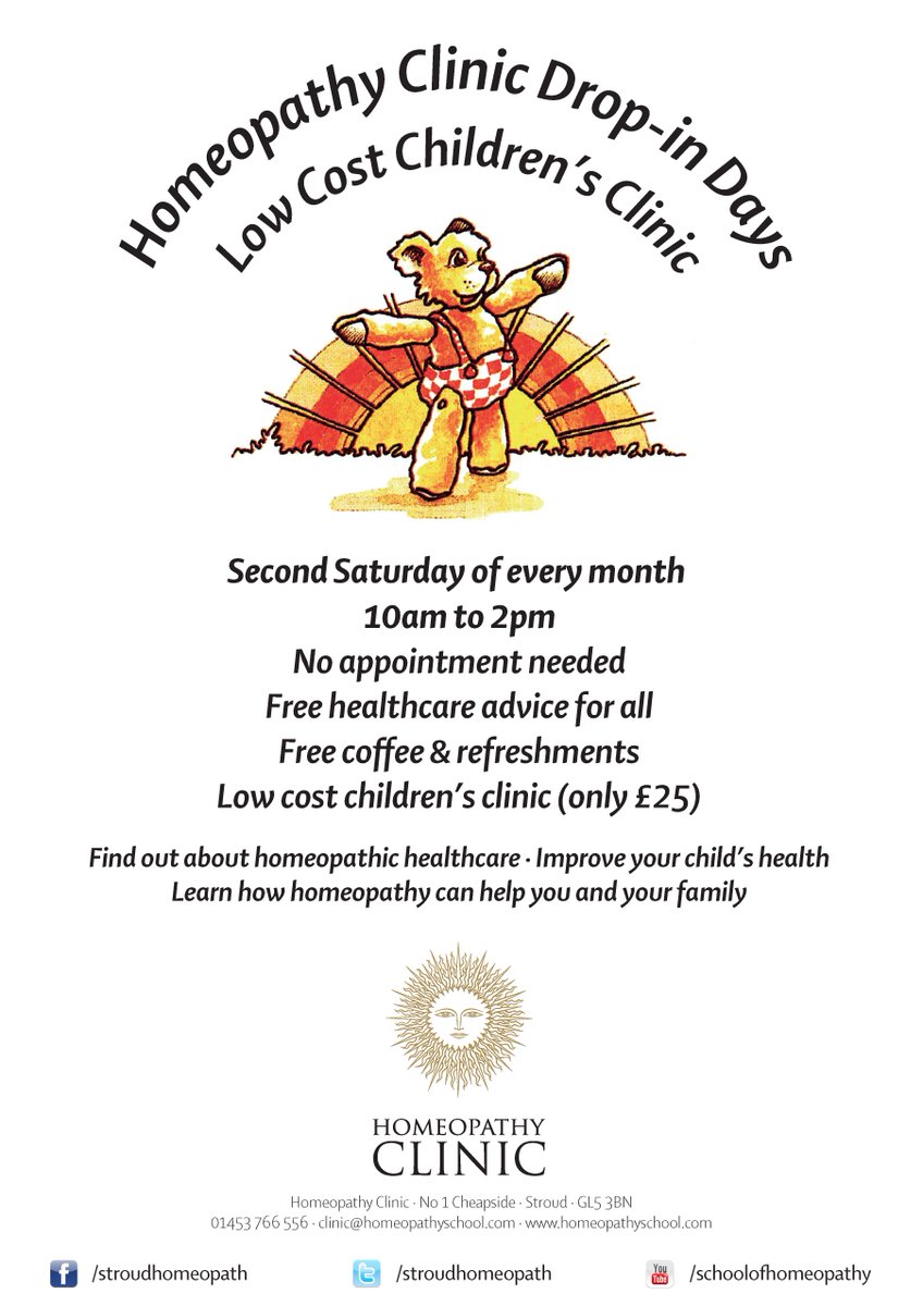 StroudHomeopath's tweet photo. It's the children's #homeopathy clinic again today from 10am-2pm! Pop in &amp; say hello to find out more! #stroud #glos http://t.co/y2cJEKEuOd