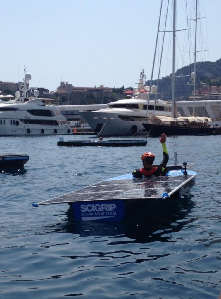Some pictures from yesterday's slalom race <a href="/solar1races/">SOLAR1</a> @ycm_monaco #solarboat #composites
