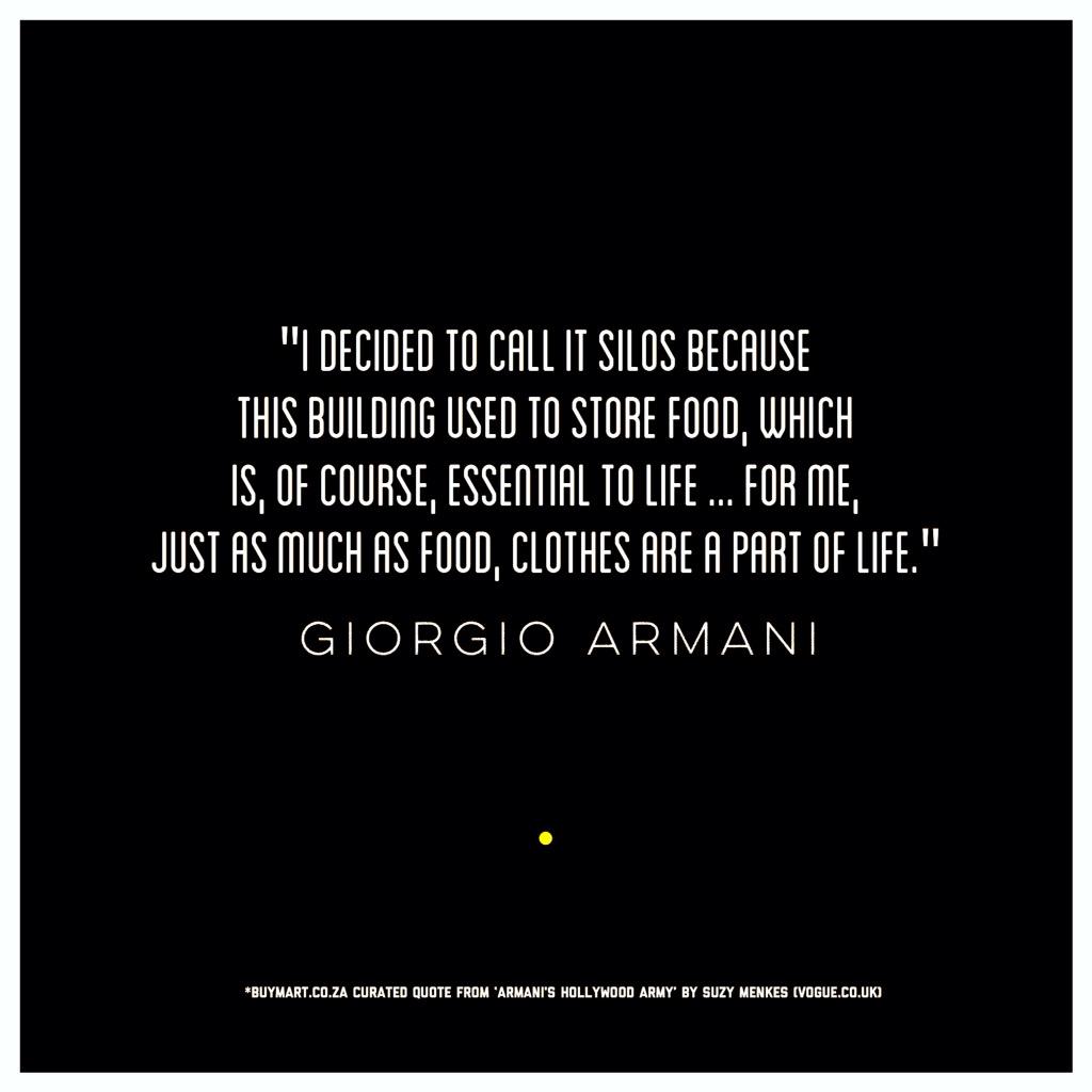 Happy Birthday Giorgio Armani! Our thoughts exactly.    