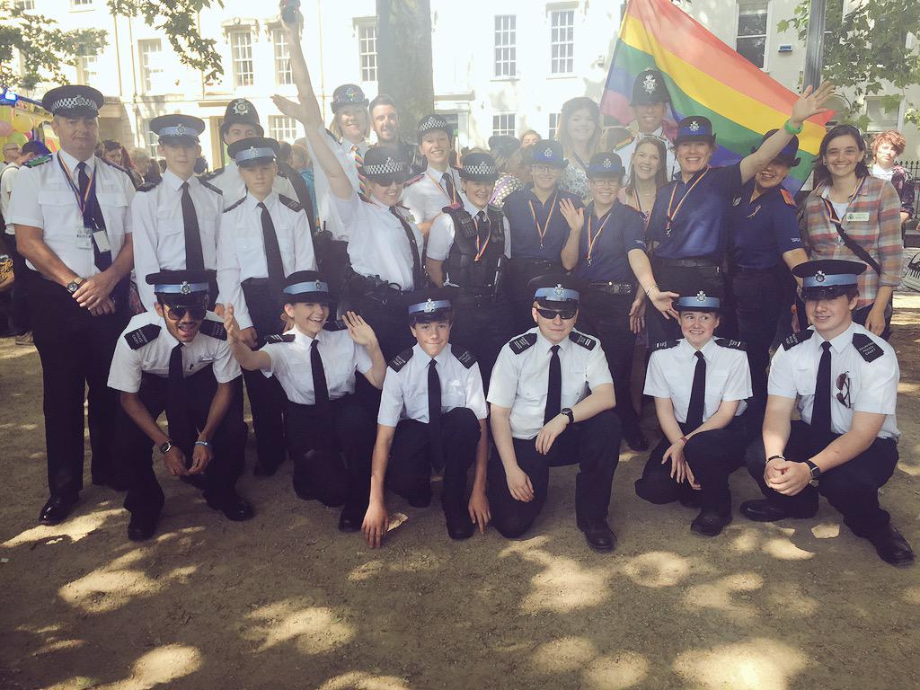 ASPolice's tweet photo. .@ASPoliceLGBT ready to show their support for #BristolPride @wearefest 2015. Follow #PoliceWithPride for updates! http://t.co/Dbn0VmKcdX