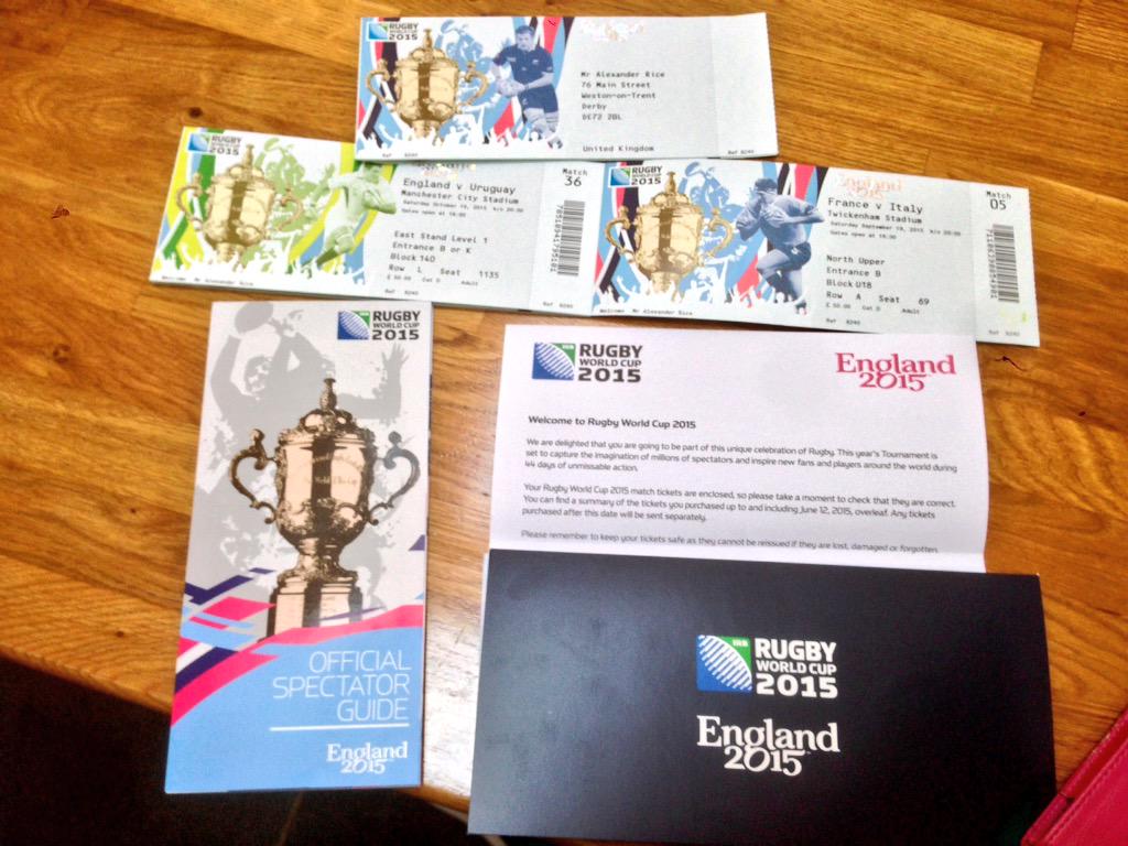 AlexanderJRice's tweet photo. @ricey9 the tickets have arrived. http://t.co/vYZB5yrKgb