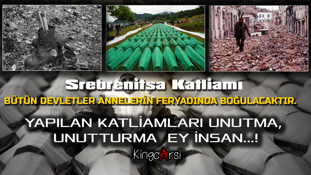 İnsan kal İnsanoğlu;Devletlerin kirli katliamları gezegenimize her zaman zarar vermiştir.  #SrebrenitsaSoykırımı20Yıl