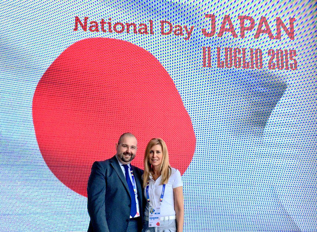 AMViaggi's tweet photo. #Expo2015 #nationalday #Japan #super #expottimisti @JapanRetweet @japan @japantimes @JapanGov @JapanEducation http://t.co/xXwB77Bi9T