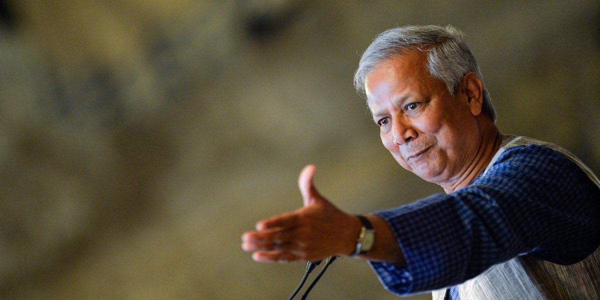 HuffPostIndia's tweet photo. The new BRICS bank should be green and focus on poverty, Muhammad Yunus 
@Yunus_Centre http://t.co/Ix0a7CKAtZ http://t.co/MkOysQZGv2