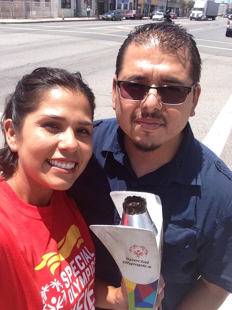 pmarissa78's tweet photo. Passed the flame for Awareness, Advocacy, &amp; my Students @SOTeamCorey @SpecialOlympics @LA2015 #UnifiedRelay http://t.co/qpLvBBEUac