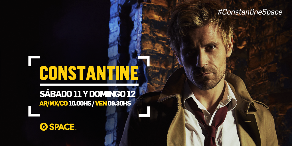canalspace's tweet photo. ¿Listo para expulsar demonios? ¡Vuelve #ConstantineSpace en una maratón! Hoy y mañana 10Hs AR/MX/CO - 9:40Hs VE http://t.co/18Q3wqvoWs