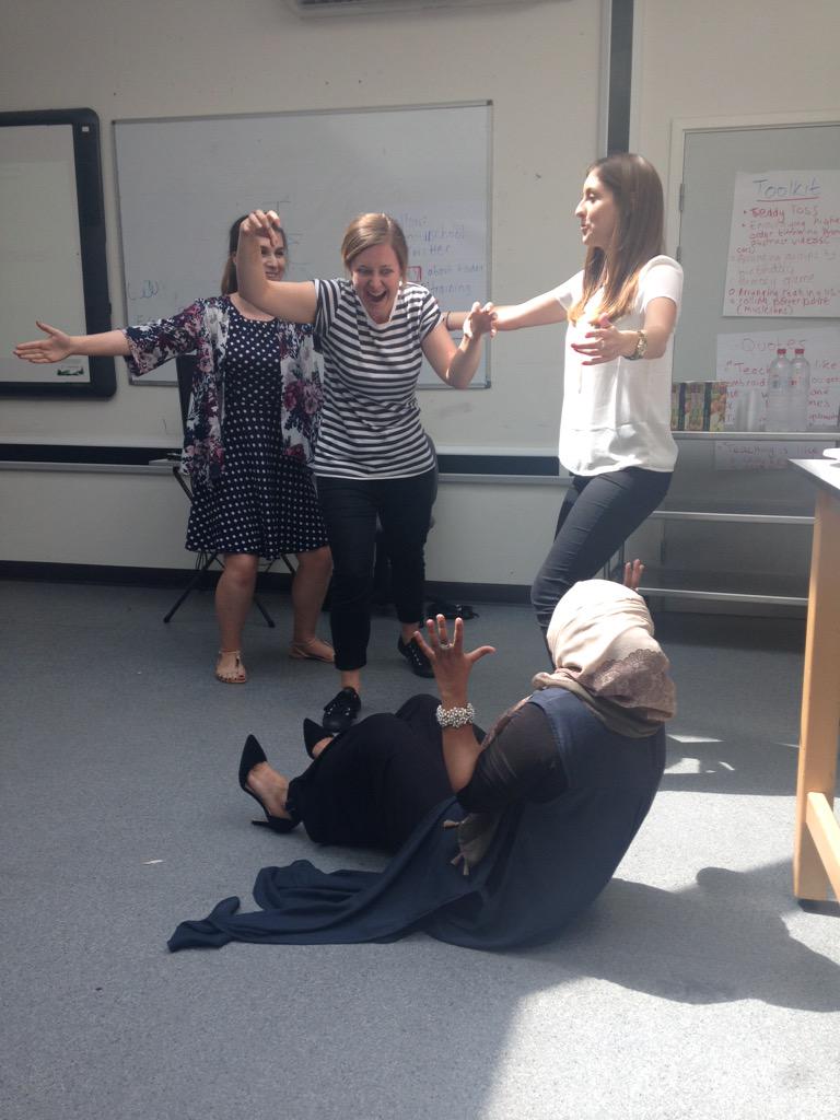 sb_artdept's tweet photo. TEEP level 1 training going great @SBonnellSchool using #roleplay and #afl @MissRLGriffiths http://t.co/bcJ7bn8sWD