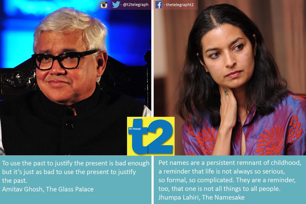 A happy birthday to two of our favourite authors with a Calcutta connection! and Jhumpa Lahiri. 