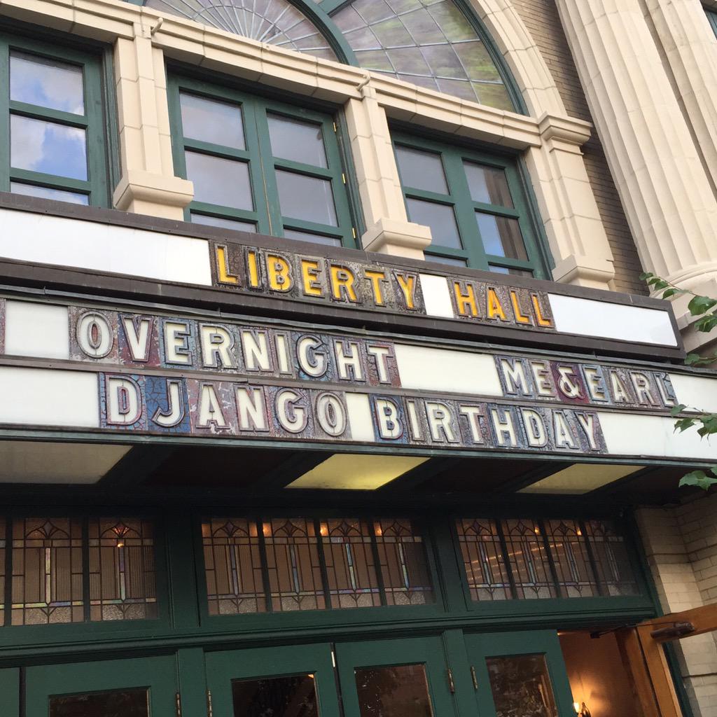 Frank Wiles (@fwiles) on Twitter photo #djbday RT <a href="/djangobirthday/">Django Birthday</a>: We're on the marquee, it's official. Django up in lights with letters made in the 1920s #djbday RT <a href="/djangobirthday/">Django Birthday</a>: We're on the marquee, it's official. Django up in lights with letters made in the 1920s