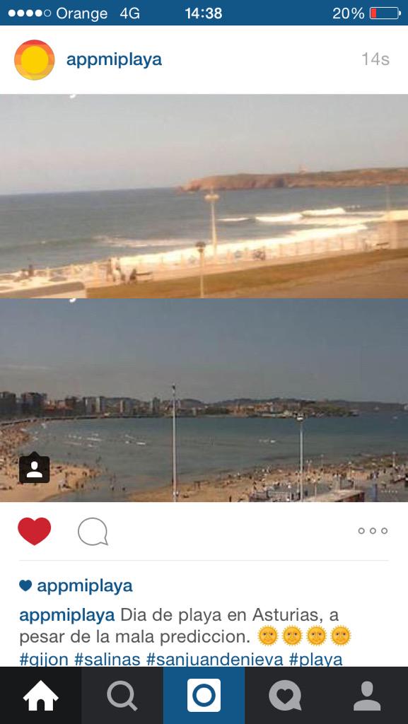 AppMiplaya's tweet photo. Dia de playa en Asturias, a pesar de la malas prediccione!! 🌞🌞🌞 RT http://t.co/SikJnc9i9m