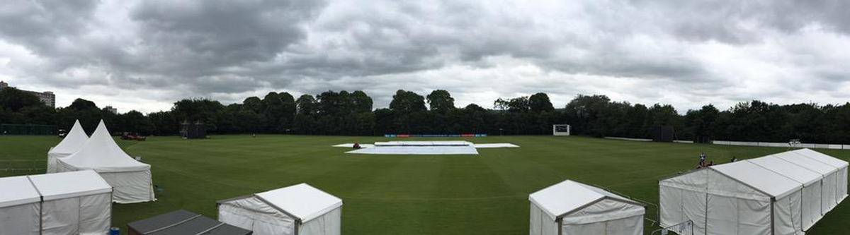 ICC's tweet image. Nepal have won the toss here &amp;amp; chosen to field, some rain around now so covers back on bit.ly/wt20q15-10 
#wt20q