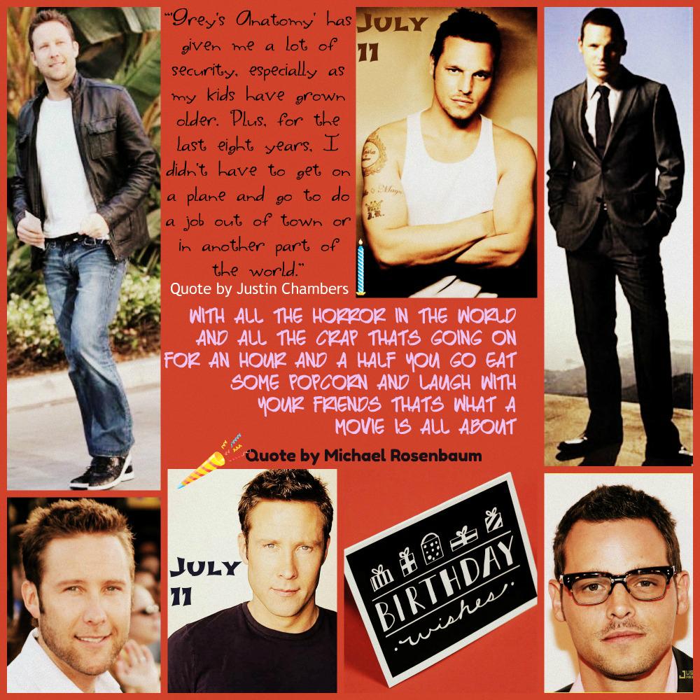 Happy Birthday Michael Rosenbaum & Justin Chambers - July 11 Event  