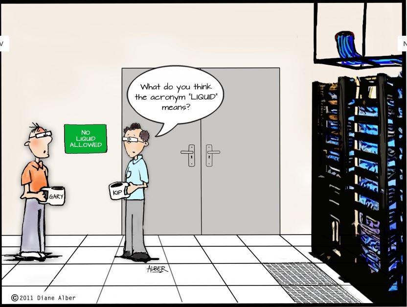 LegrandDAT's tweet image. We hope you&apos;re enjoying your weekend coffee as much as @kipandgary #datacenterhumor
